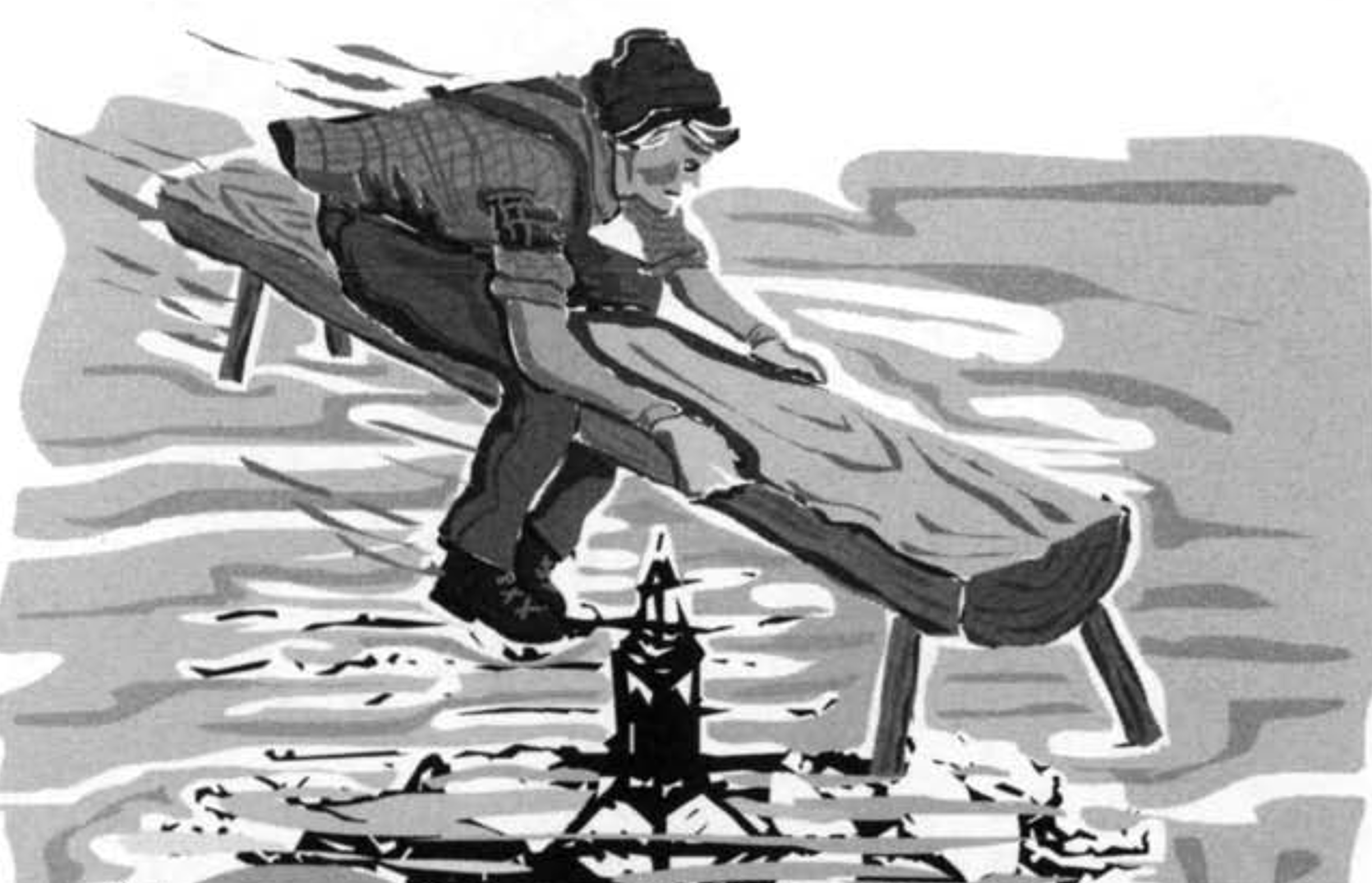 une illustration d'un homme assis sur un banc en rondins.
