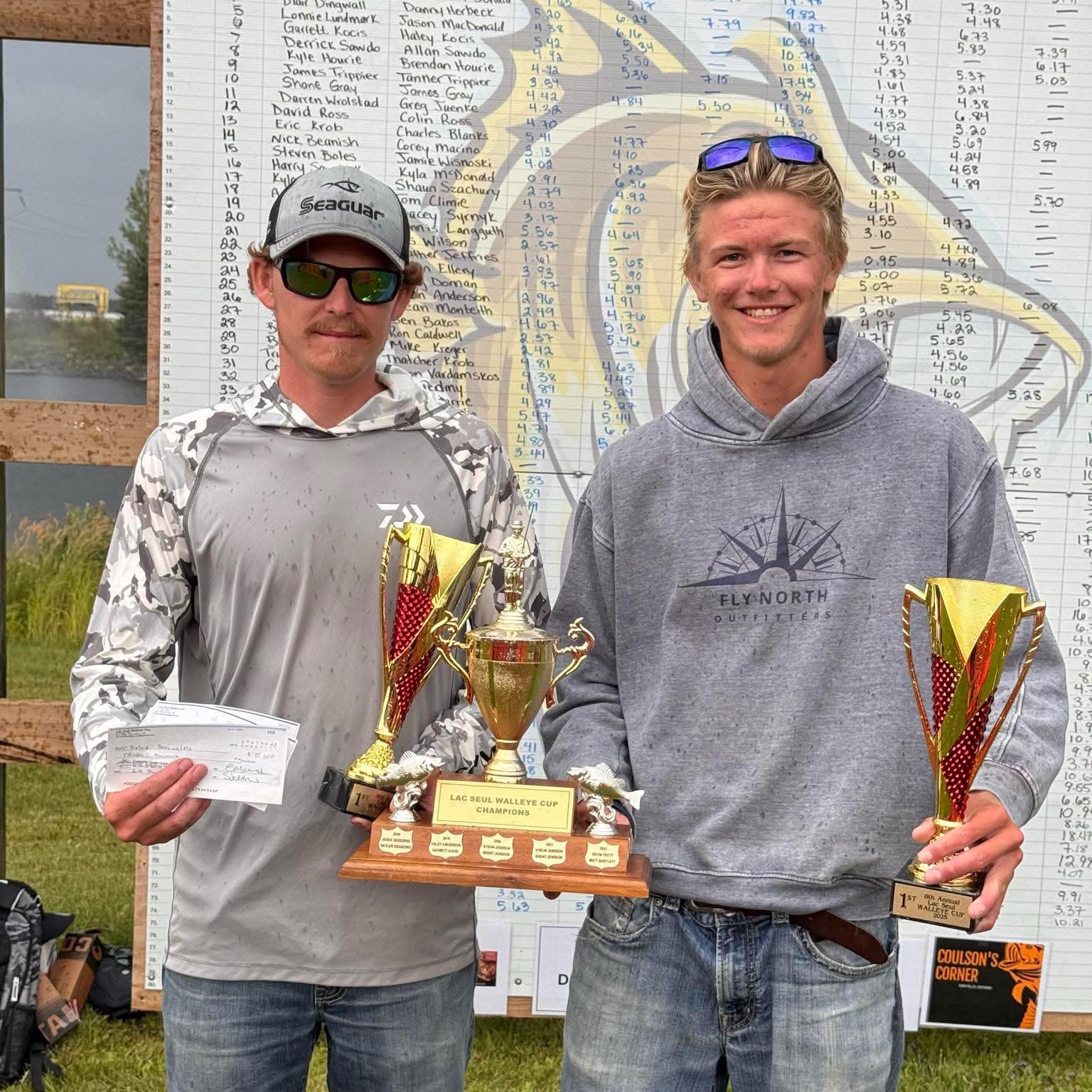 2025 winners of the Lac Seul Walleye Cup.
