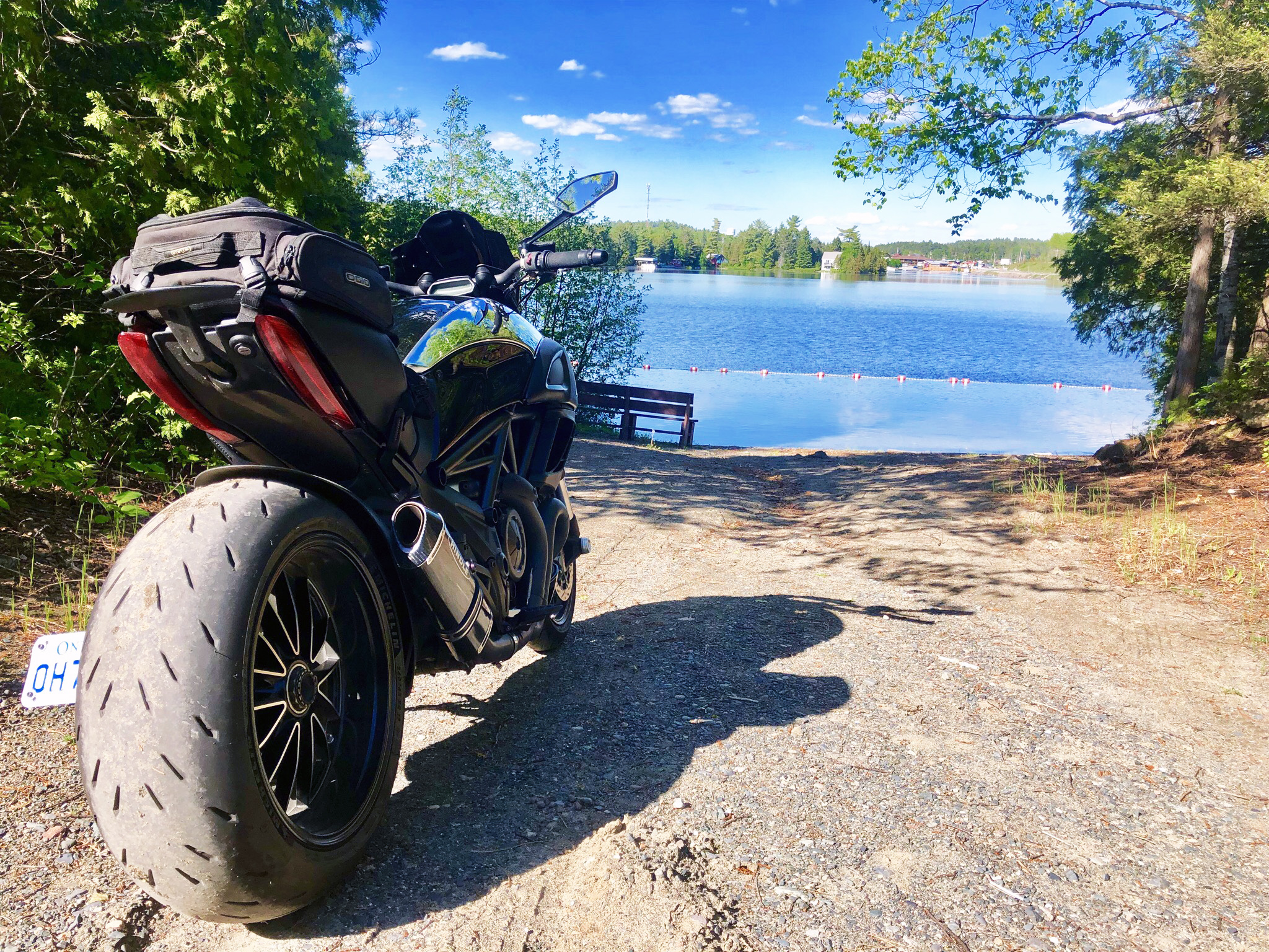Motorcycle Camping in Ontario Parks - Plenty of opportunities to stop for a swim at one of the many beaches IMG_0485.jpg Motorcycle Camping in Ontario Parks - Plenty of opportunities to stop for a swim at one of the many beaches IMG_0485.jpg