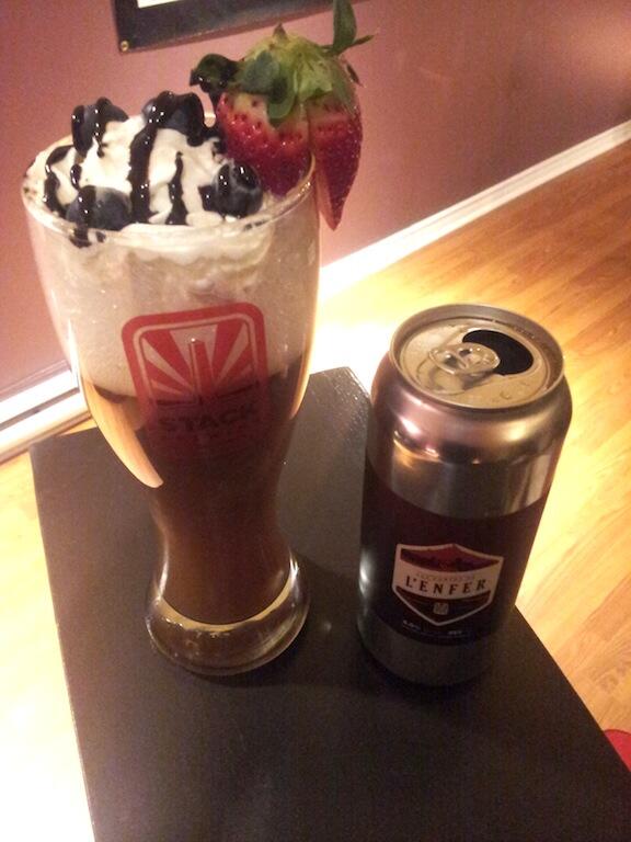 Stack beer float
