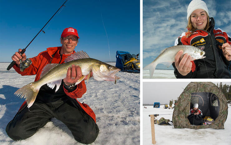 The crews first catches on Lake Abitibi