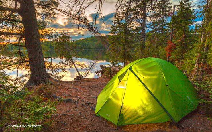 tent-in-Algonquin-Park-
