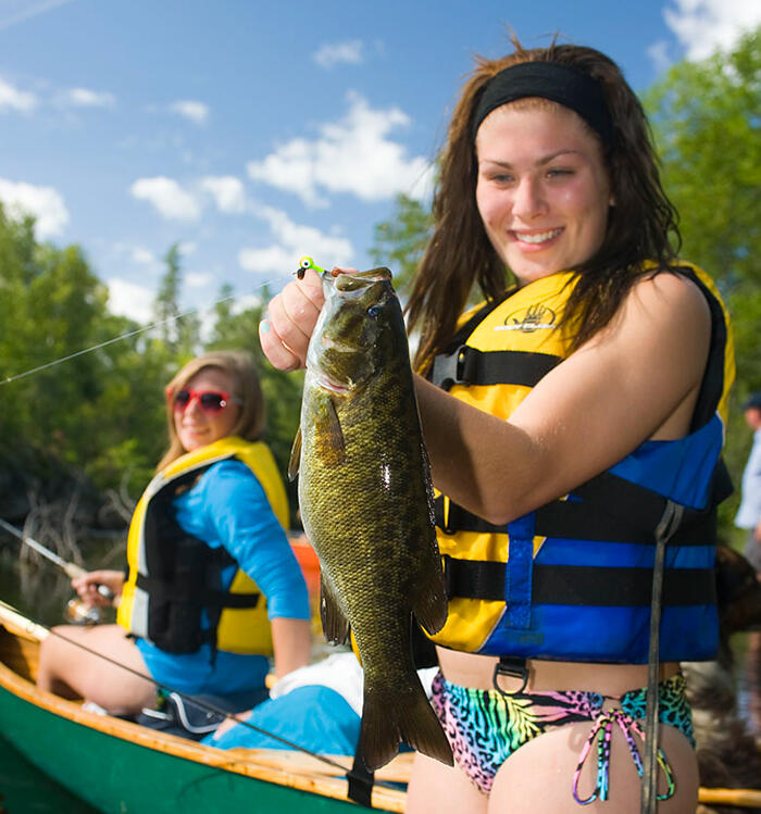 Smallmouth-bass-caught-on-Turtle-River
