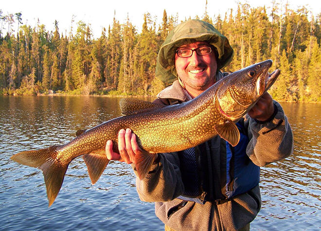 Gorgeous trout caught in Woodland Caribou Park