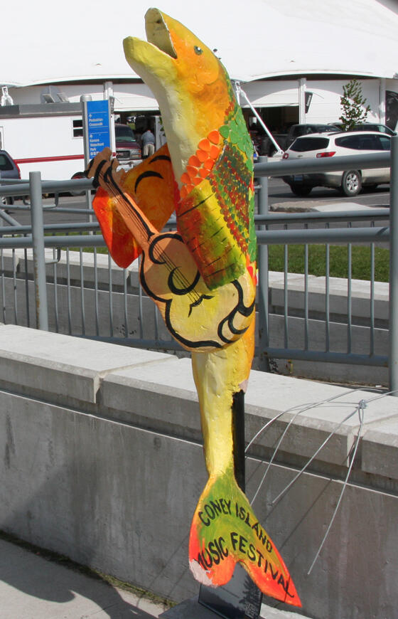 I wonder if this muskie is singing at the Coney Island Music Festival?