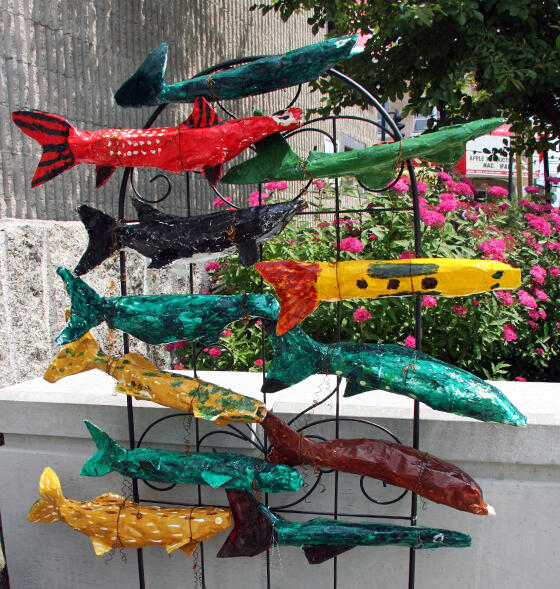 These muskie were made on the March Break at the Kenora Rec Centre