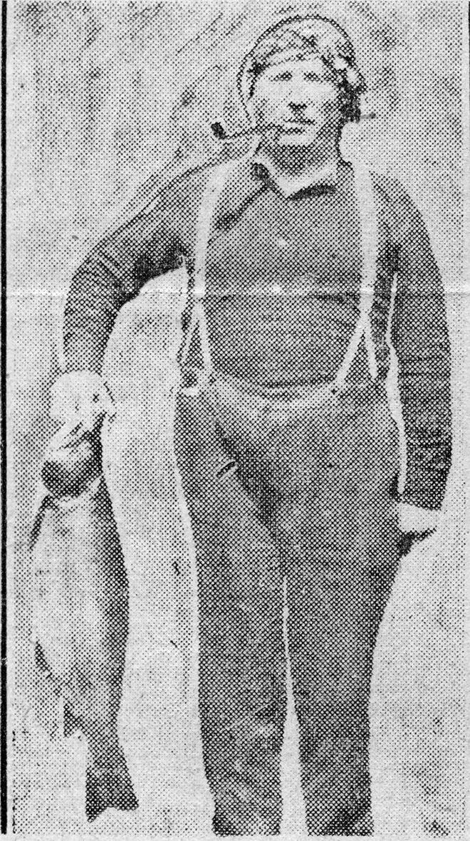 Actual photo of the brook trout caught in 1915. Photo courtesy of the Nipigon Historical Museum.
