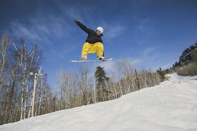 snowboarding
