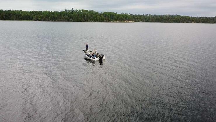 aerial anglers fishing boat