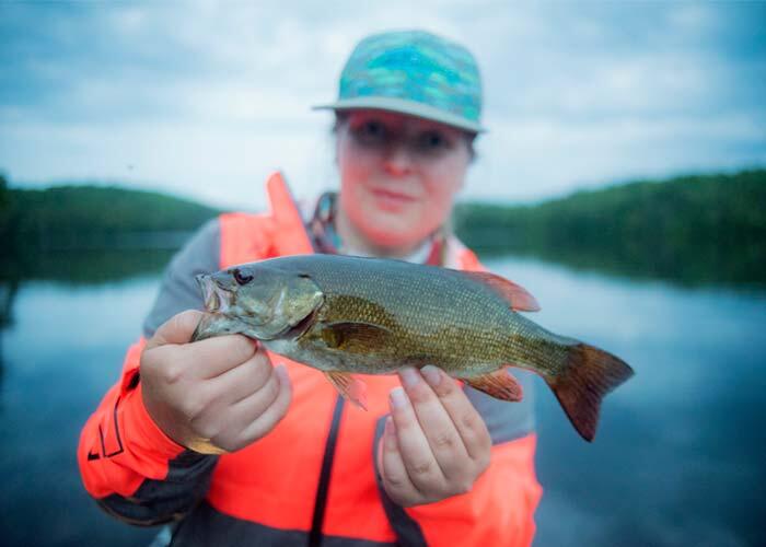alyssa lloyd holding ontario smallmouth bass