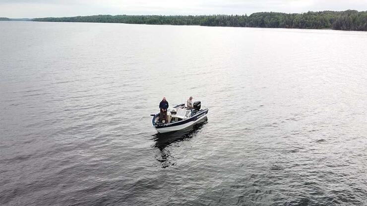 anglers fishing boat